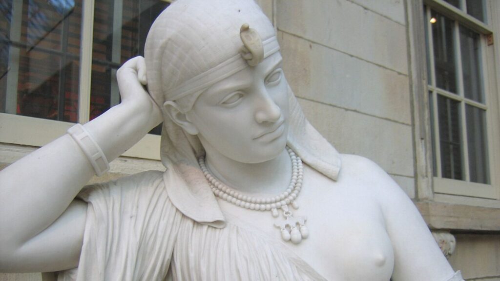 Marble statue of Cleopatra